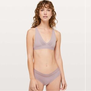 Lululemon A Little Bit Closer Bralette - Smoky
blush (mauve pink)  - Small